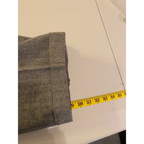 Giorgio Sant Angelo Mens Herringbone Wool Dress Pants Size 34 Gray - Picture 6 of 8